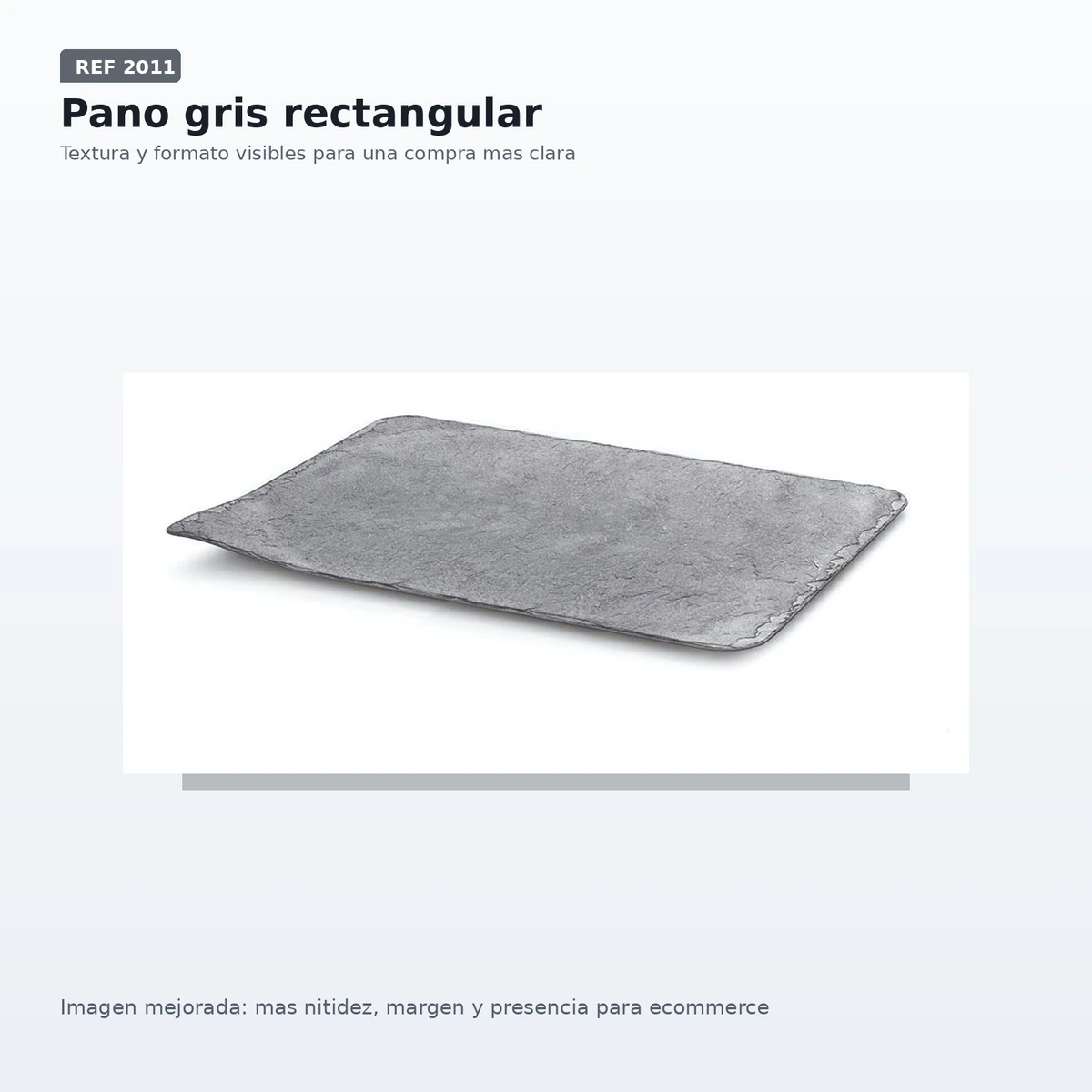 Bandeja Efecto Pizzarra Ps Negro 30x14 Paq10ud — vista 2