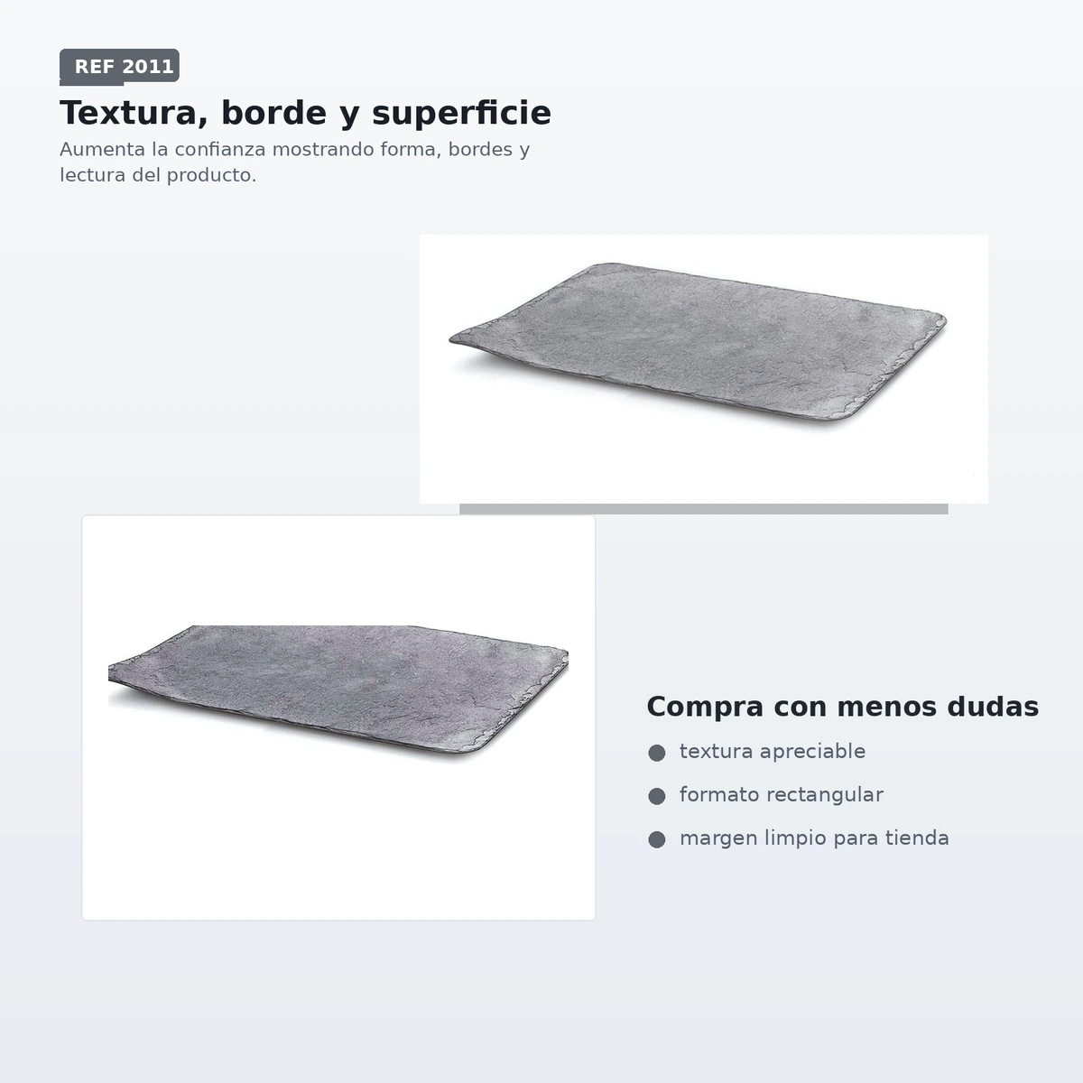 Bandeja Efecto Pizzarra Ps Negro 30x14 Paq10ud — vista 3