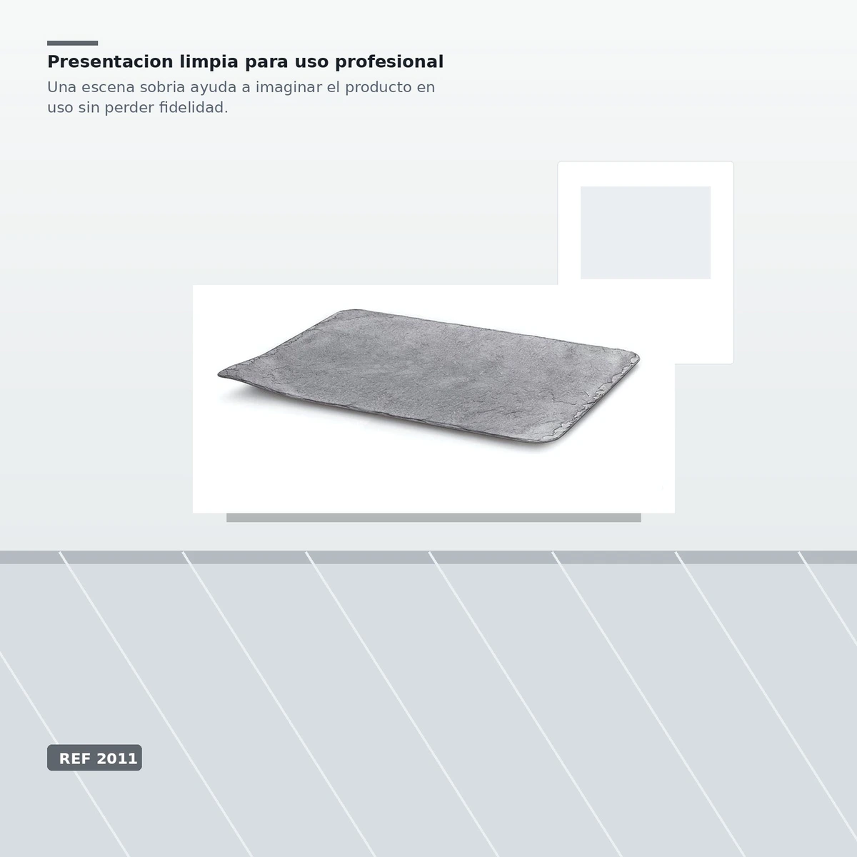 Bandeja Efecto Pizzarra Ps Negro 30x14 Paq10ud — vista 4