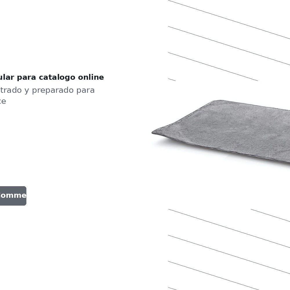 Bandeja Efecto Pizzarra Ps Negro 30x14 Paq10ud — vista 5