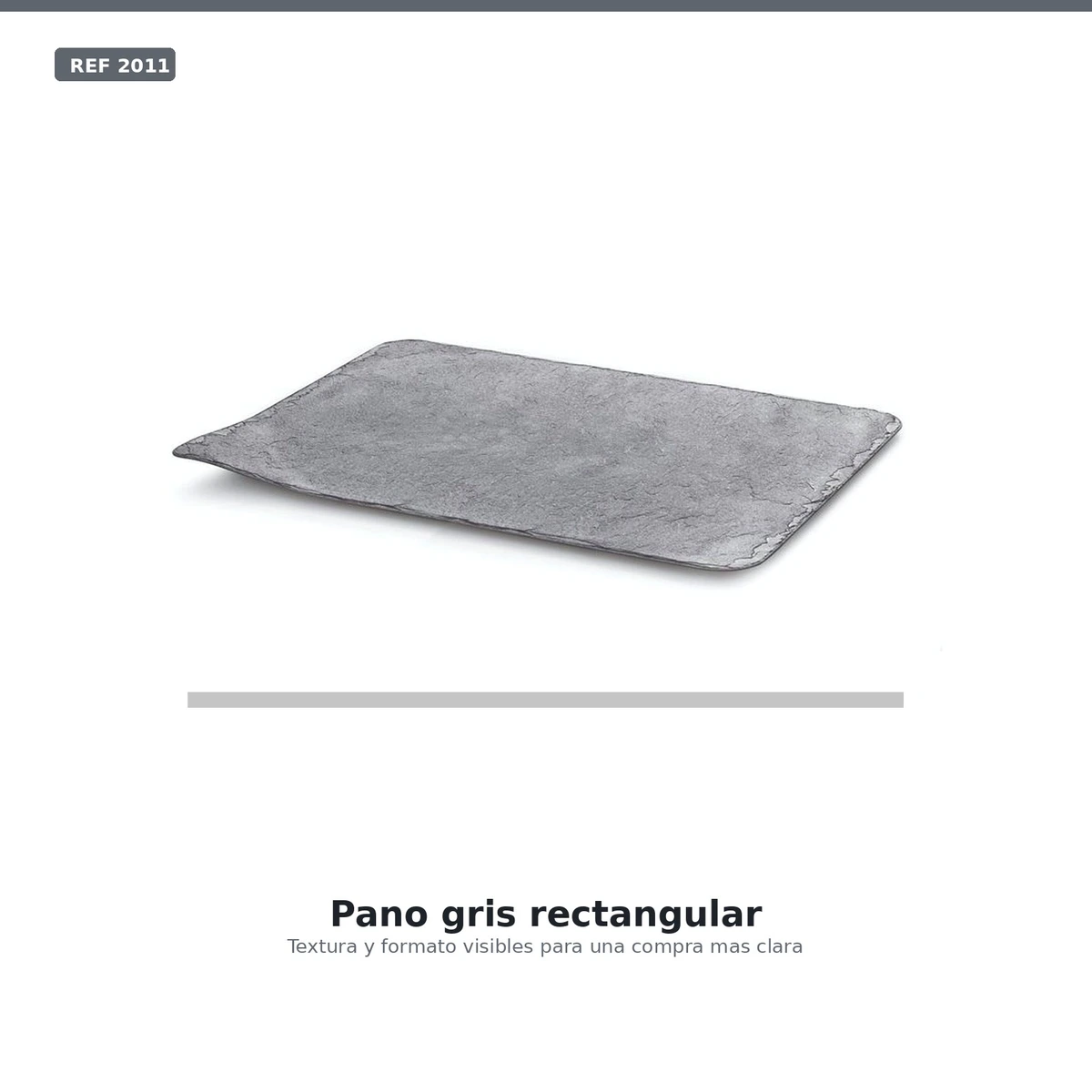 Bandeja Efecto Pizzarra Ps Negro 30x14 Paq10ud