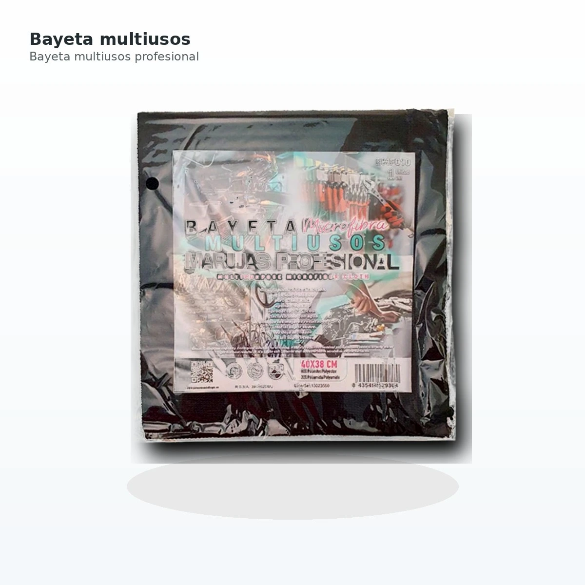 Bayeta Microfibra Gris Oscuro B/1ud — vista 2
