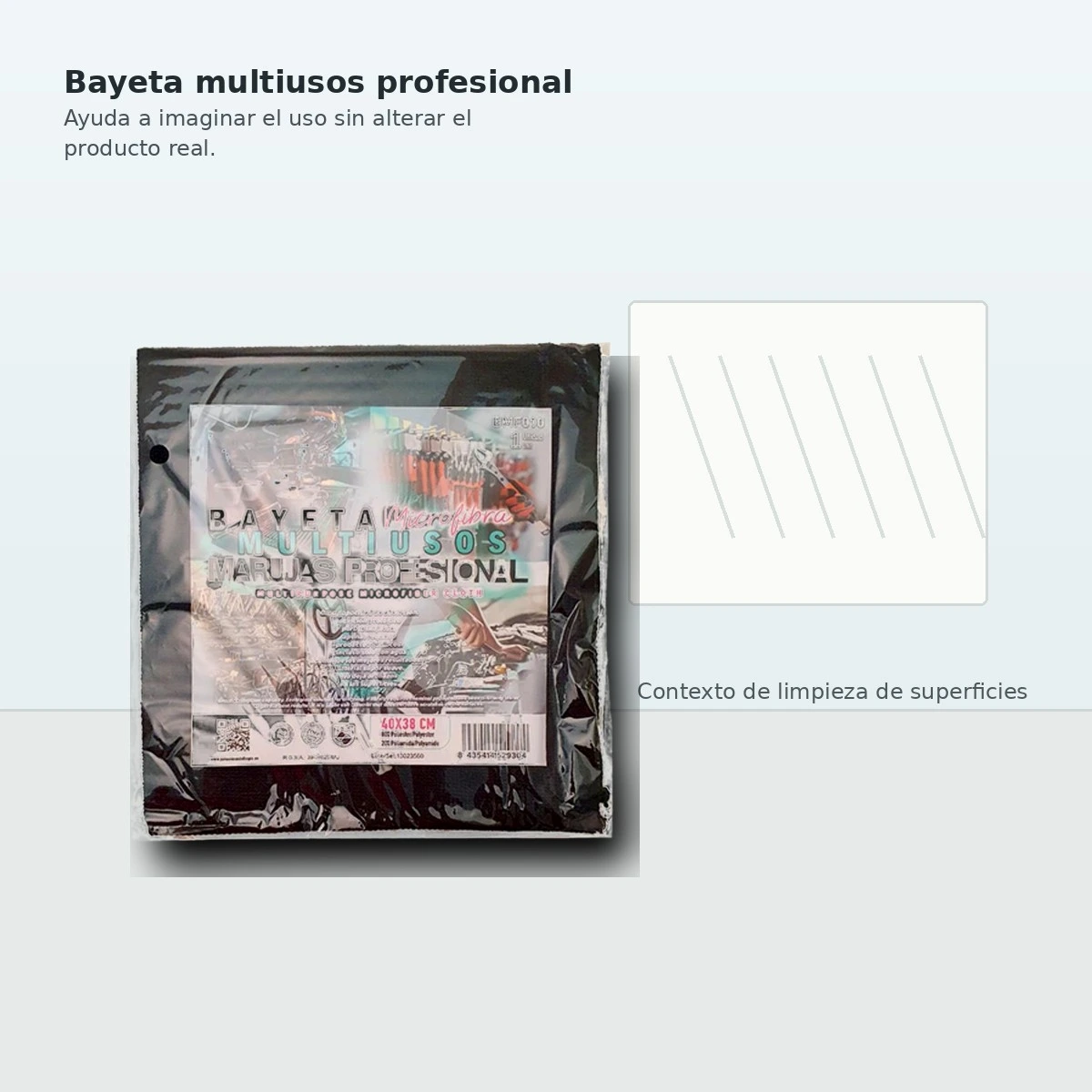 Bayeta Microfibra Gris Oscuro B/1ud — vista 4