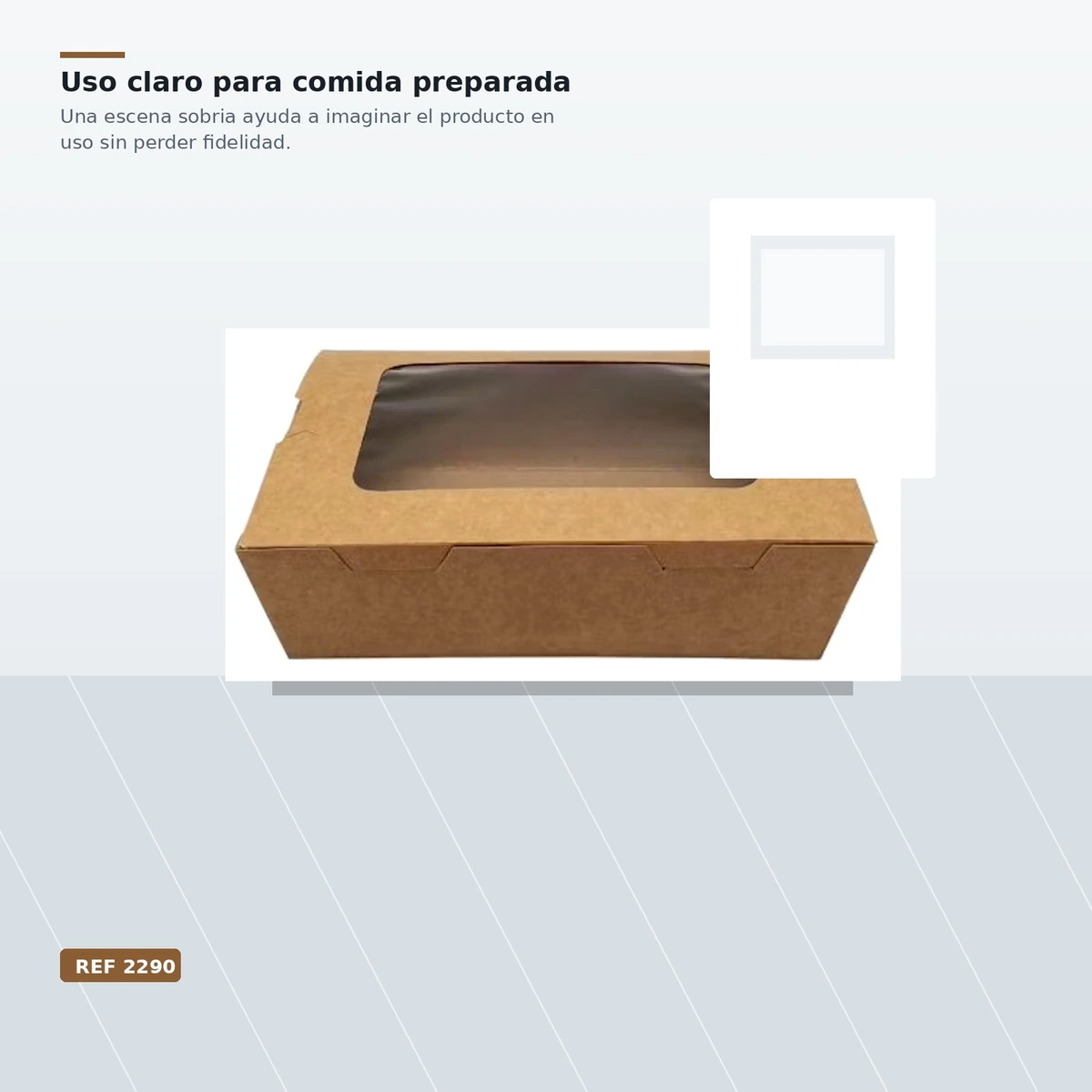 Caja Kraft con Ventana 2100 ml — vista 4