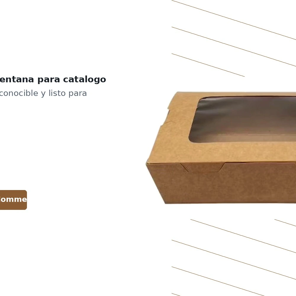 Caja Kraft con Ventana 2100 ml — vista 5
