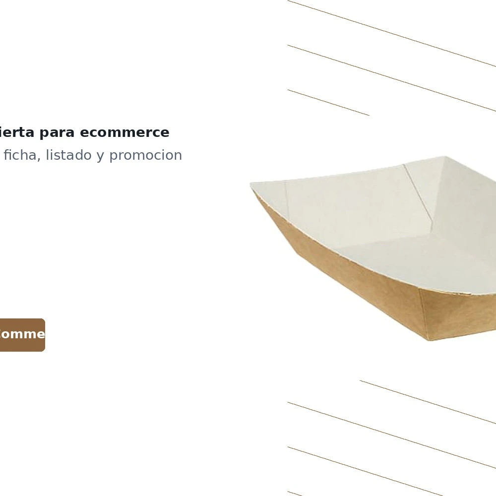 Barqueta Conica Kraft Fritos 300 ml B/100 Ud.10oz — vista 5