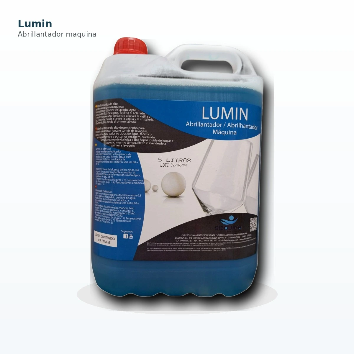 Lumin Abrillantador Lavavajillas Aguas Duras 5 L — vista 2