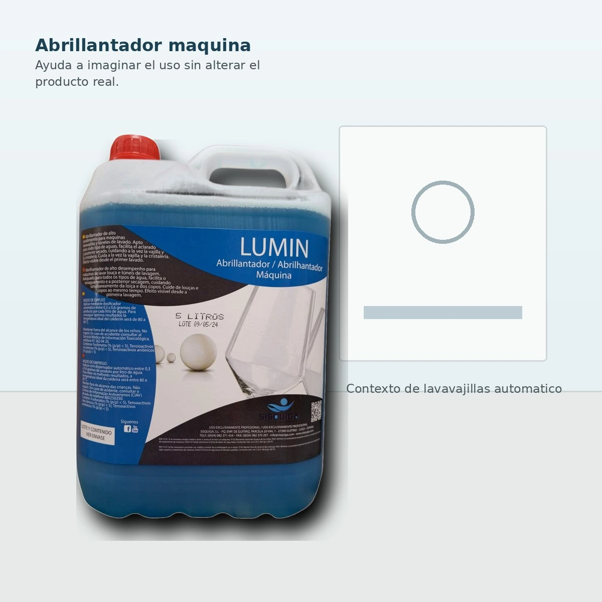 Lumin Abrillantador Lavavajillas Aguas Duras 5 L — vista 4