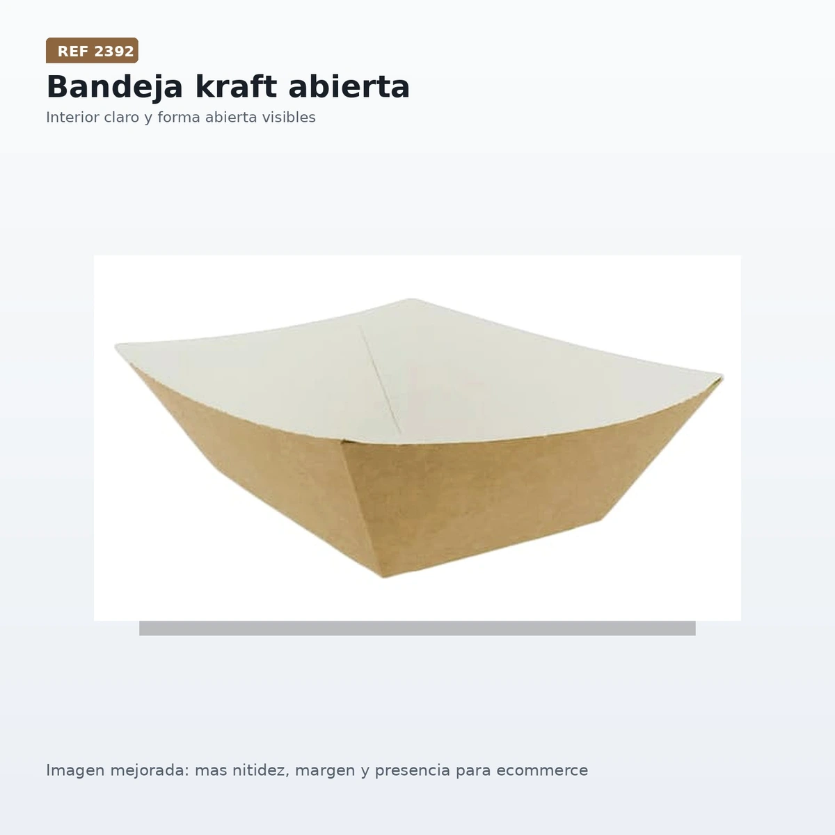 Barqueta Conica Kraft Fritos 525 Cc B/50 Ud — vista 2