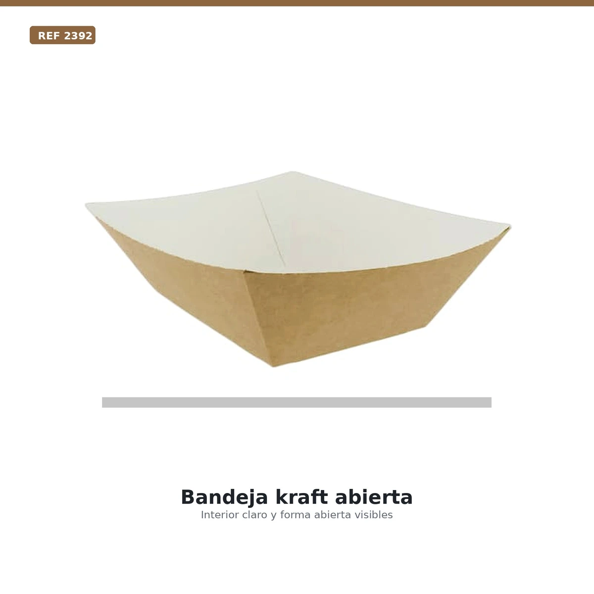 Barqueta Conica Kraft Fritos 525 Cc B/50 Ud