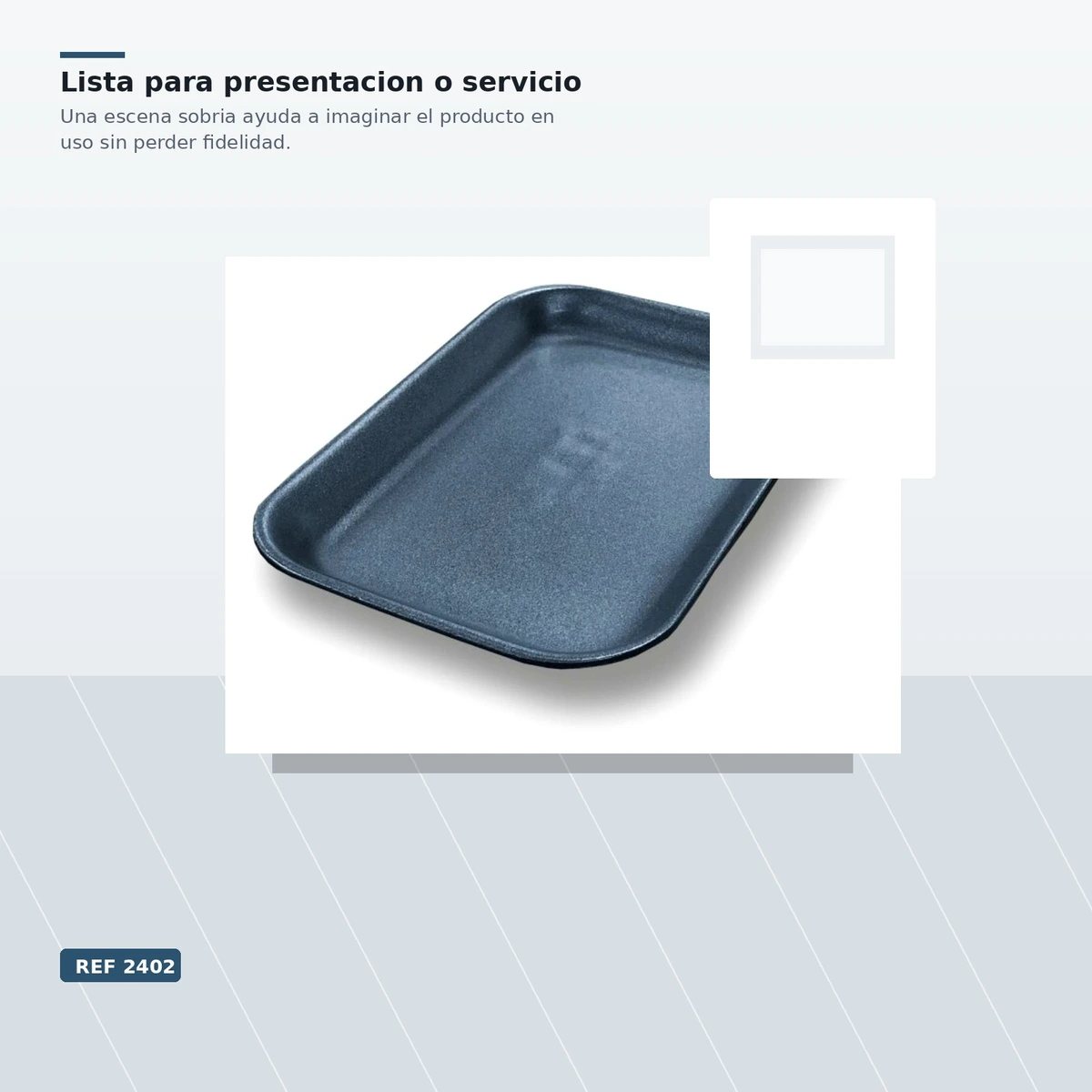 Bandeja Ps 100 Corcho Negra 265x135x25 B/270ud — vista 4