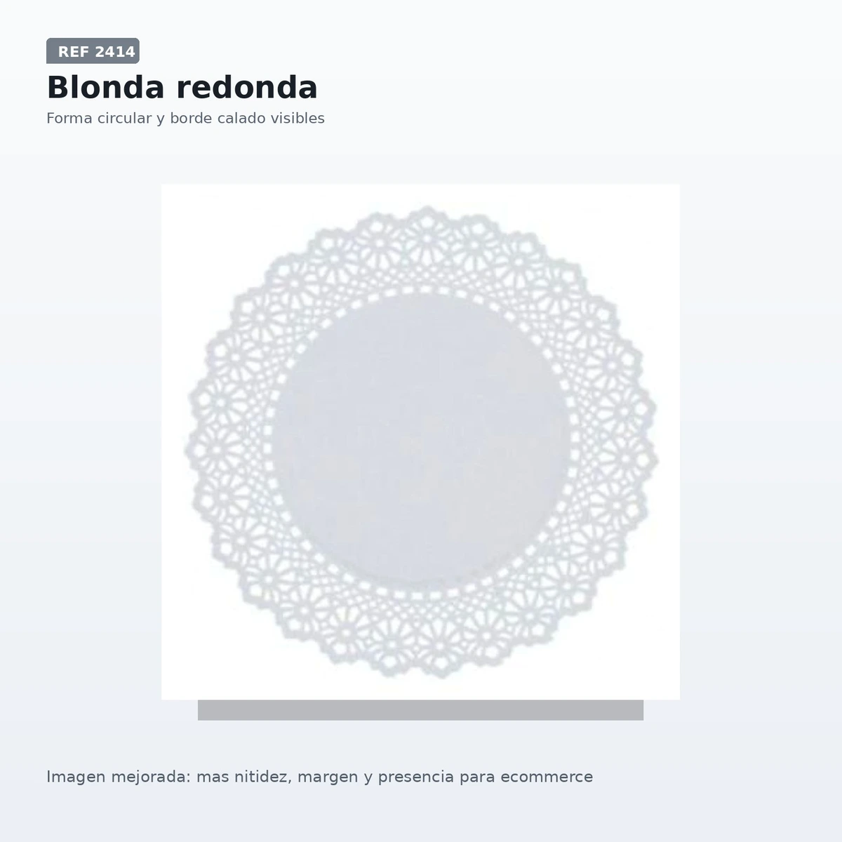 Rodales Antigrasa Calado Litos 28cm B/100ud — vista 2