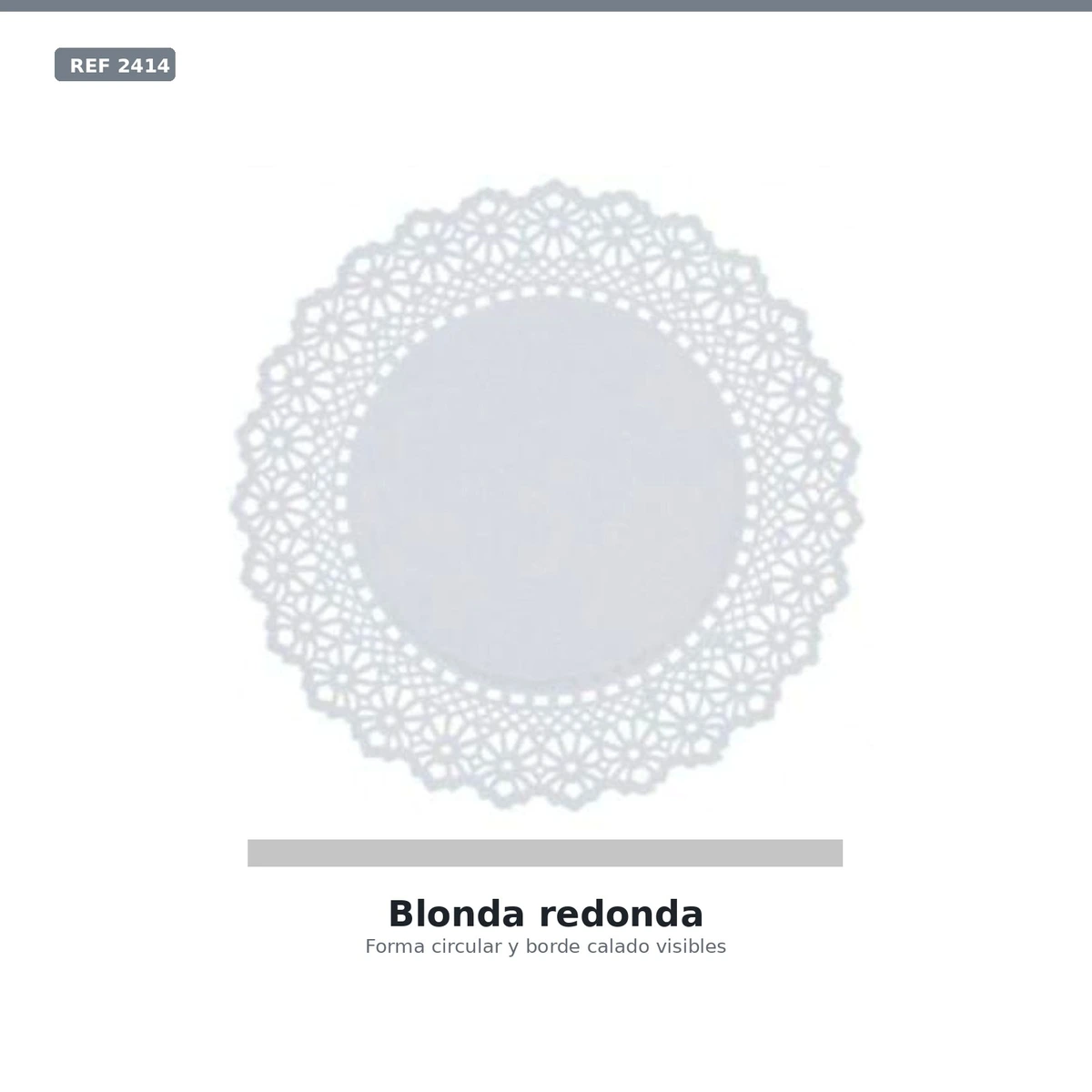 Rodales Antigrasa Calado Litos 28cm B/100ud