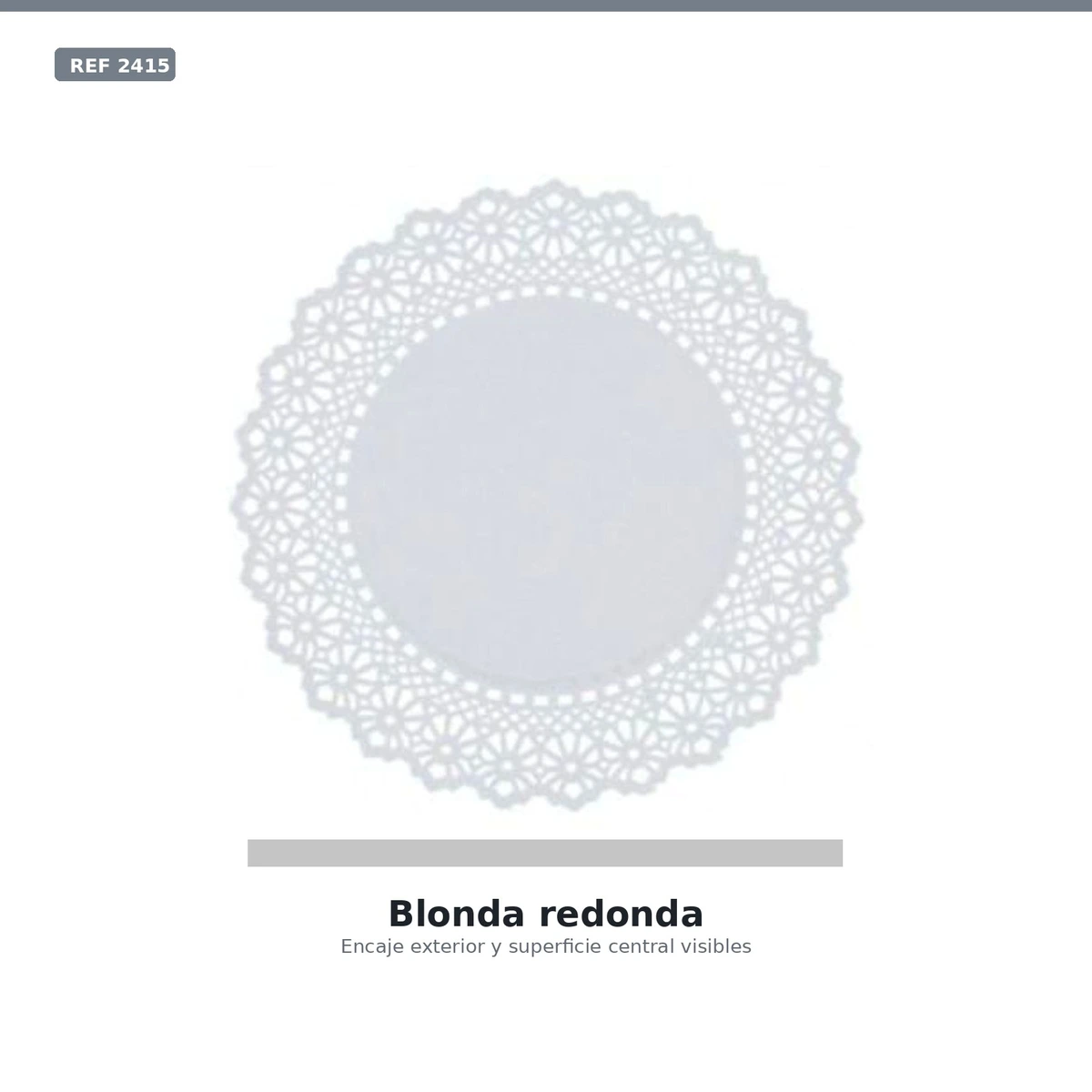 Rodales Antigrsa Calado Litos 30cm B/100ud