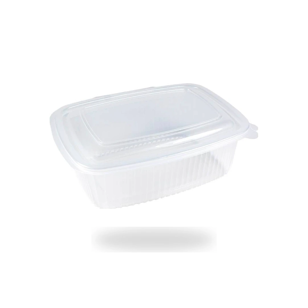 Tarrina con Bisagra PP 1000 cc Apta Microondas Annona
