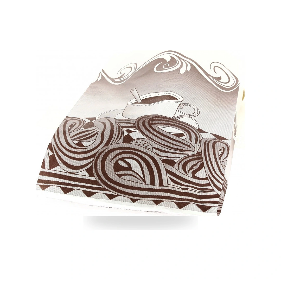 Bolsa de Papel Kraft para Churros con Fuelle 23+7x39 cm