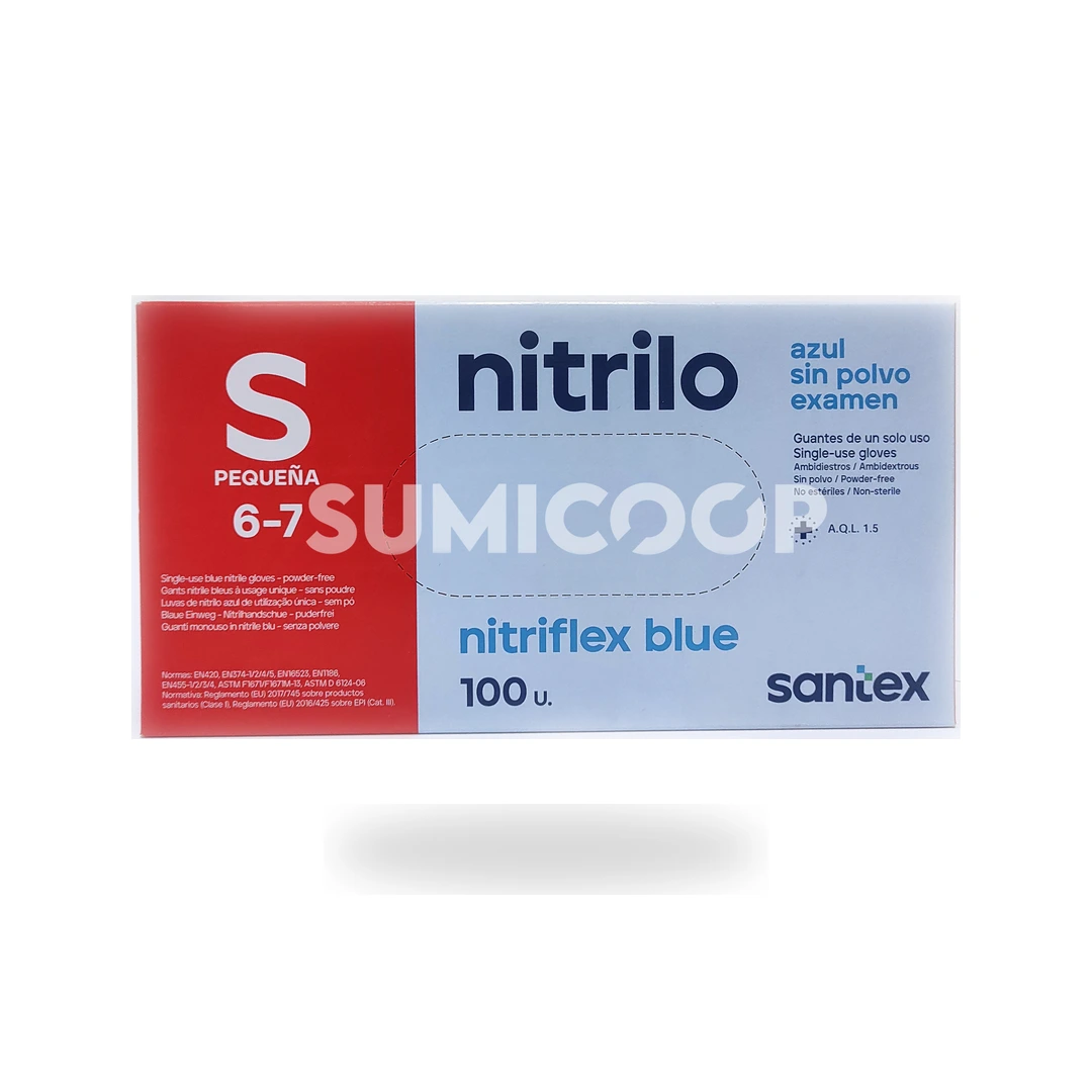 Guantes de Nitrilo Azul Talla XS Annona (Caja 100 ud)