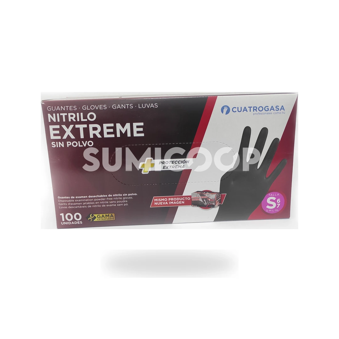 Guante de Nitrilo Negro Talla Pequena Annona (100 ud)