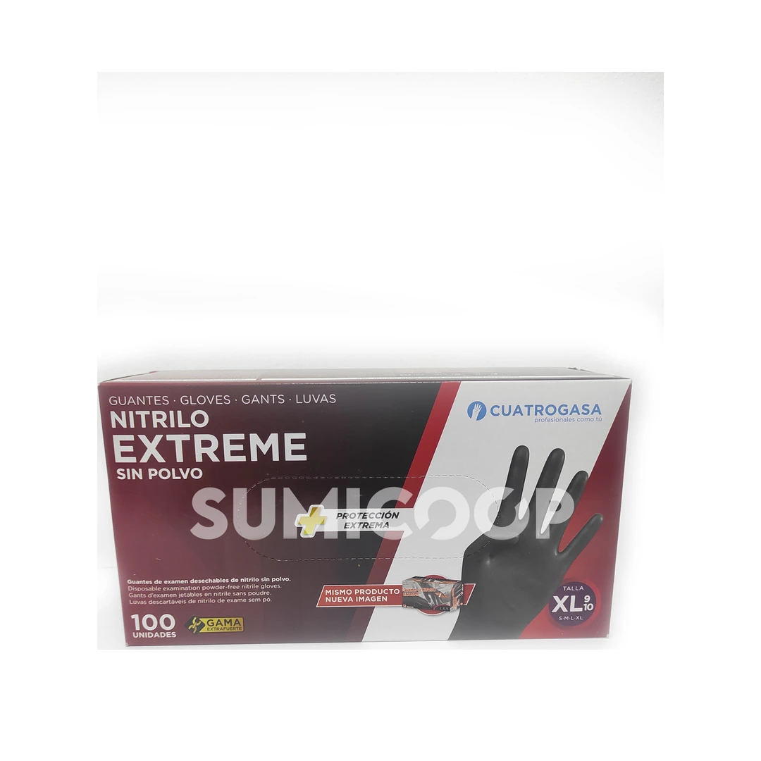 Guante de Nitrilo Negro Talla XL Annona (100 ud)