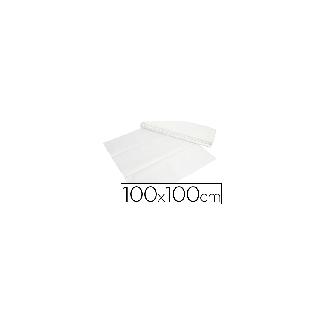 Mantel de Papel Blanco 100x100 cm · Caja Familiar 400 Ud