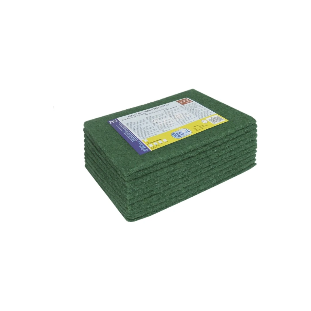 Estropajo Verde de Láminas Bayeco (Bolsa 10 ud)