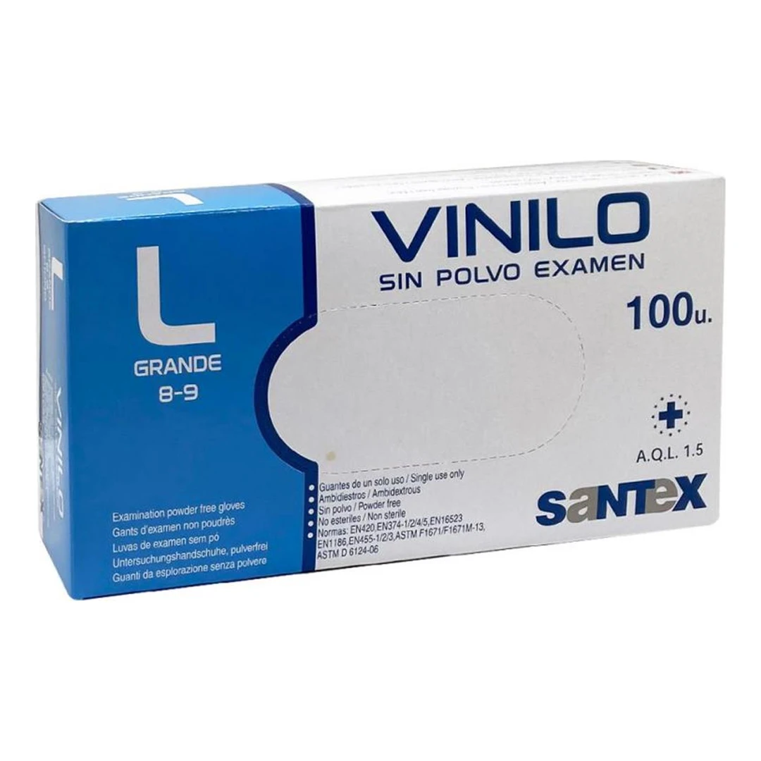 Guante de Vinilo Sin Polvo Blanco Annona