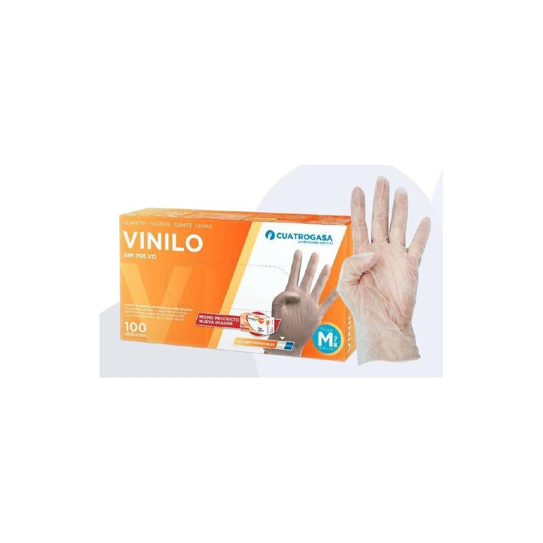 Guante de Vinilo Sin Polvo Talla Mediana Annona