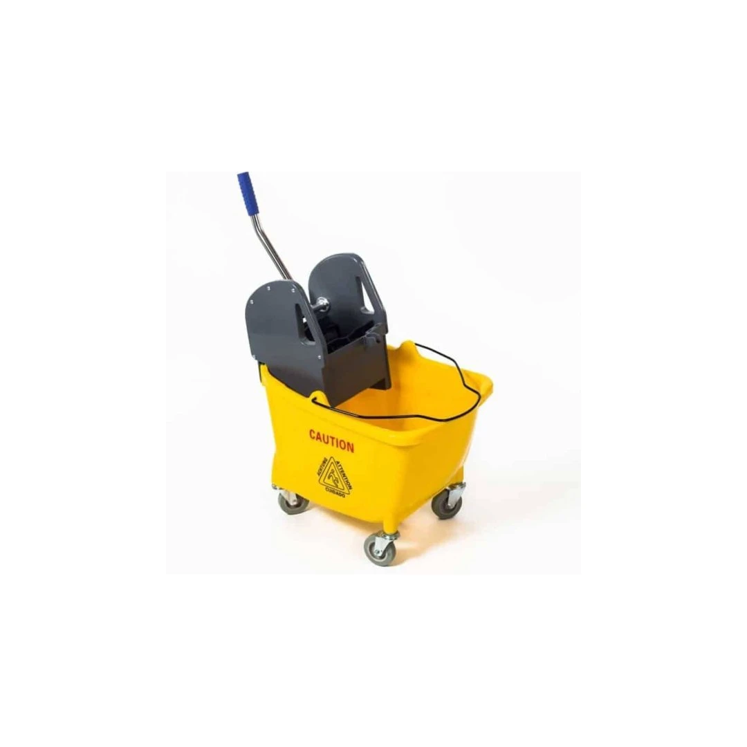 Carro de Limpieza 1 Cubo con Prensa Amarillo 32 L Annona