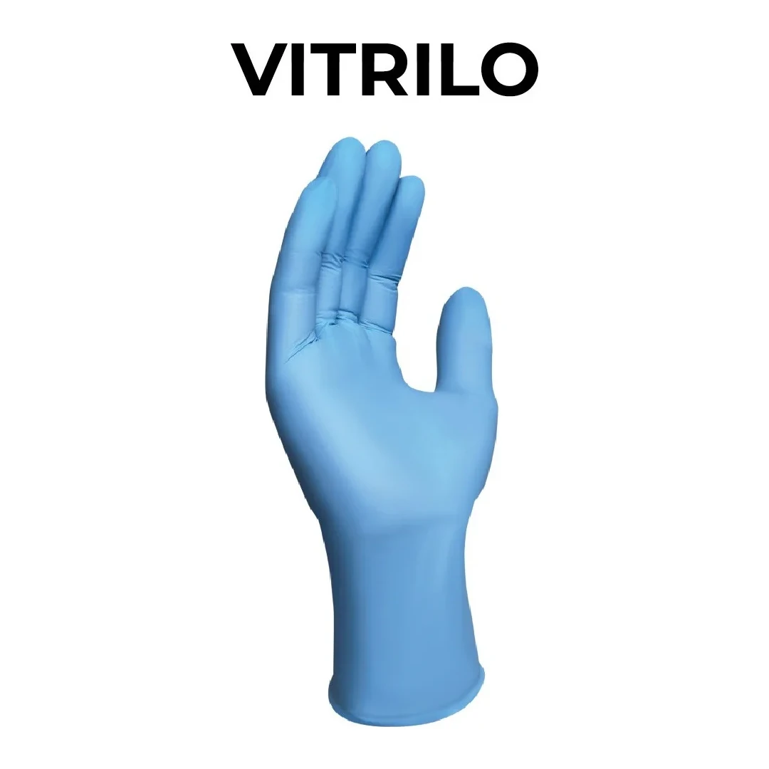 Guante Nitrilo Azul sin Polvo Talla Grande · Estuche 100 Ud Luna