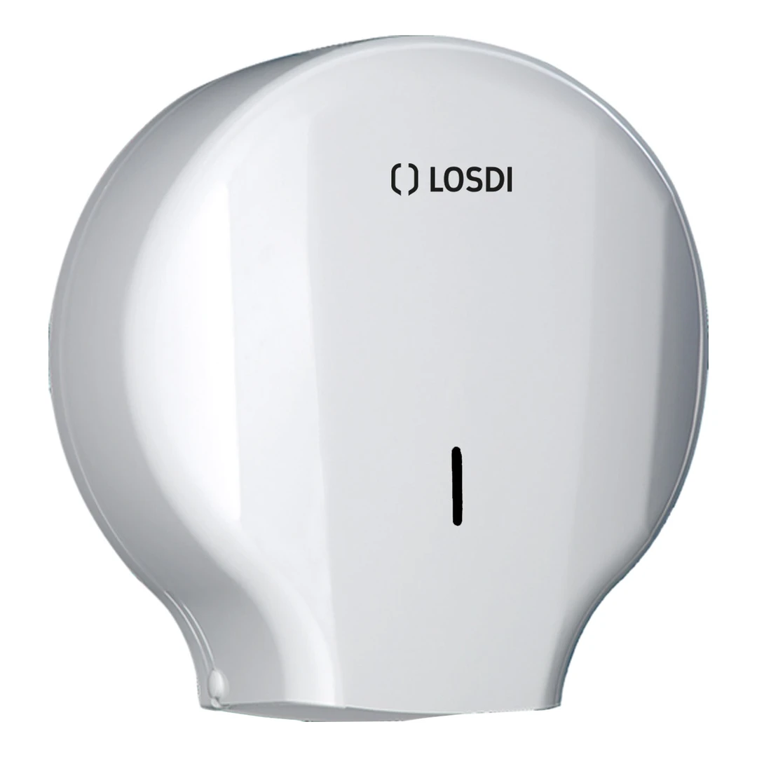 Dispensador de Papel Higiénico 300 m ABS Blanco Elegance 45 Losdi