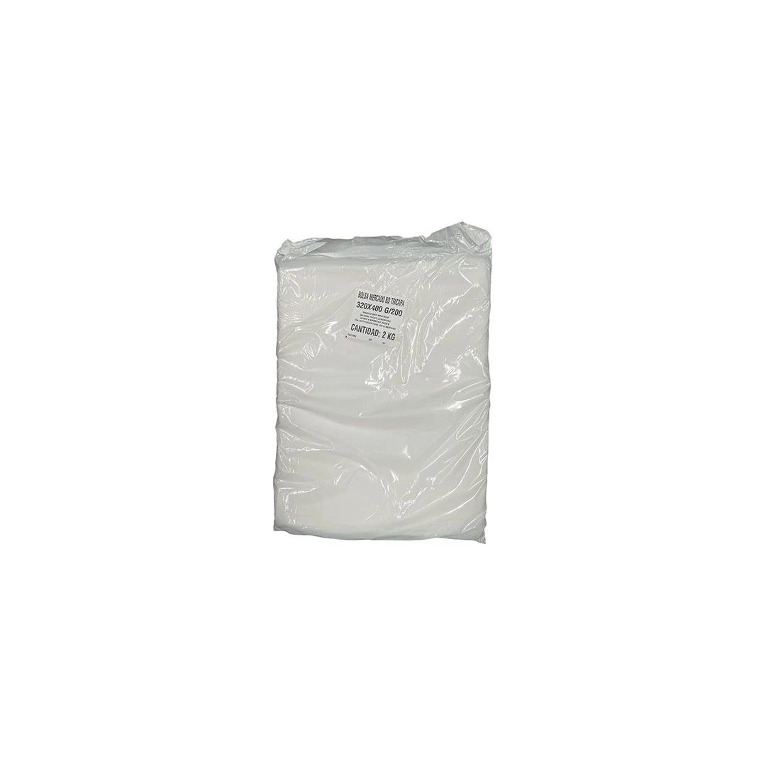 Bolsa de Mercado en Bloque Polietileno 32x40 cm (paquete 2 kg)