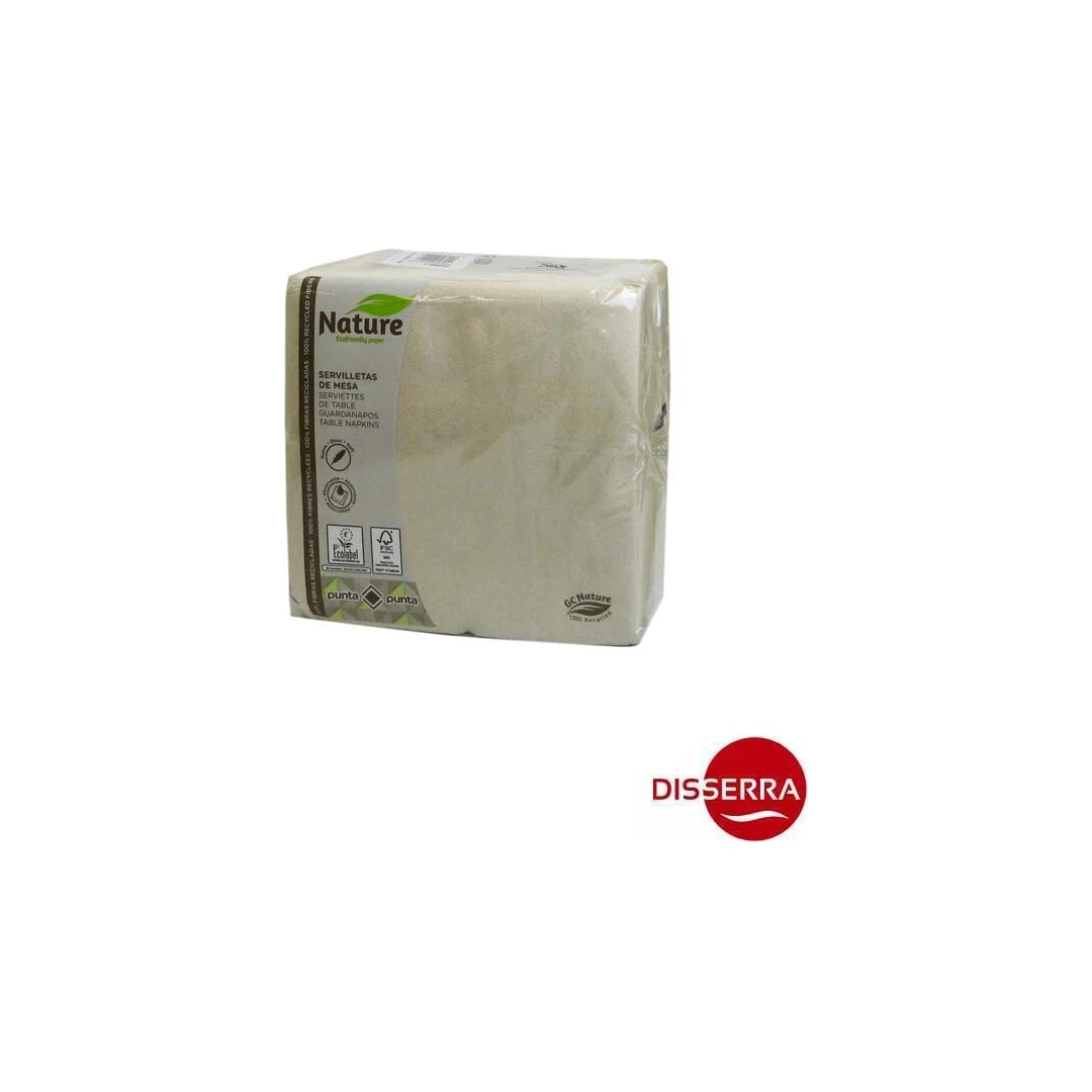 Servilleta Eco Nature 40x40 cm Impresa 1 Tinta (32 paq. x 30 ud)