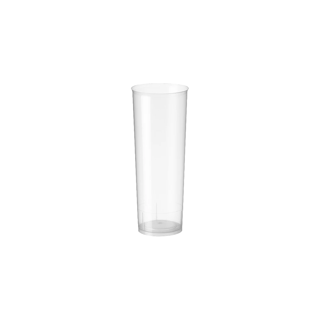 Vaso Tubo PP Reutilizable 20 Lavados (Paquete 10 ud)