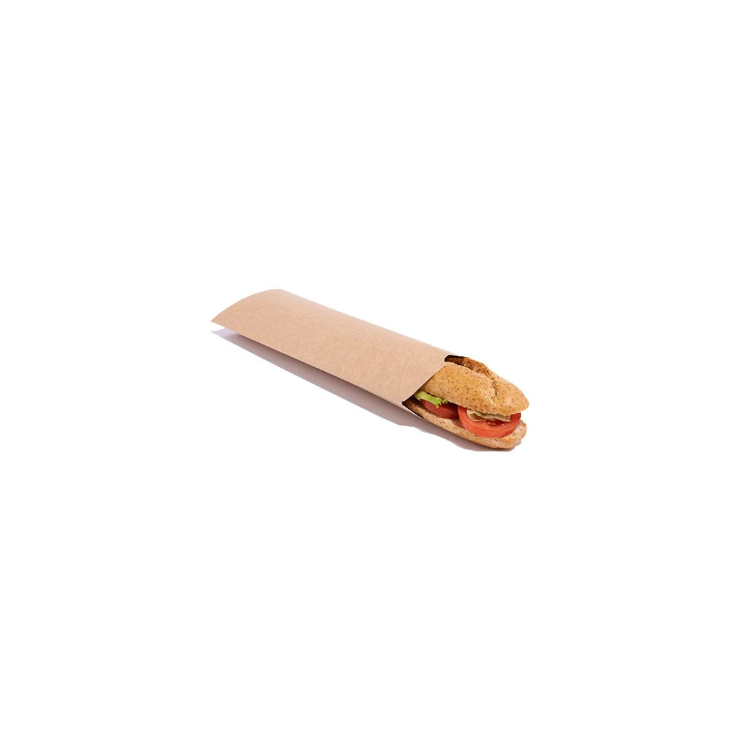Funda de Cartón Kraft para Bocadillo 27 x 4 x 11,8 cm