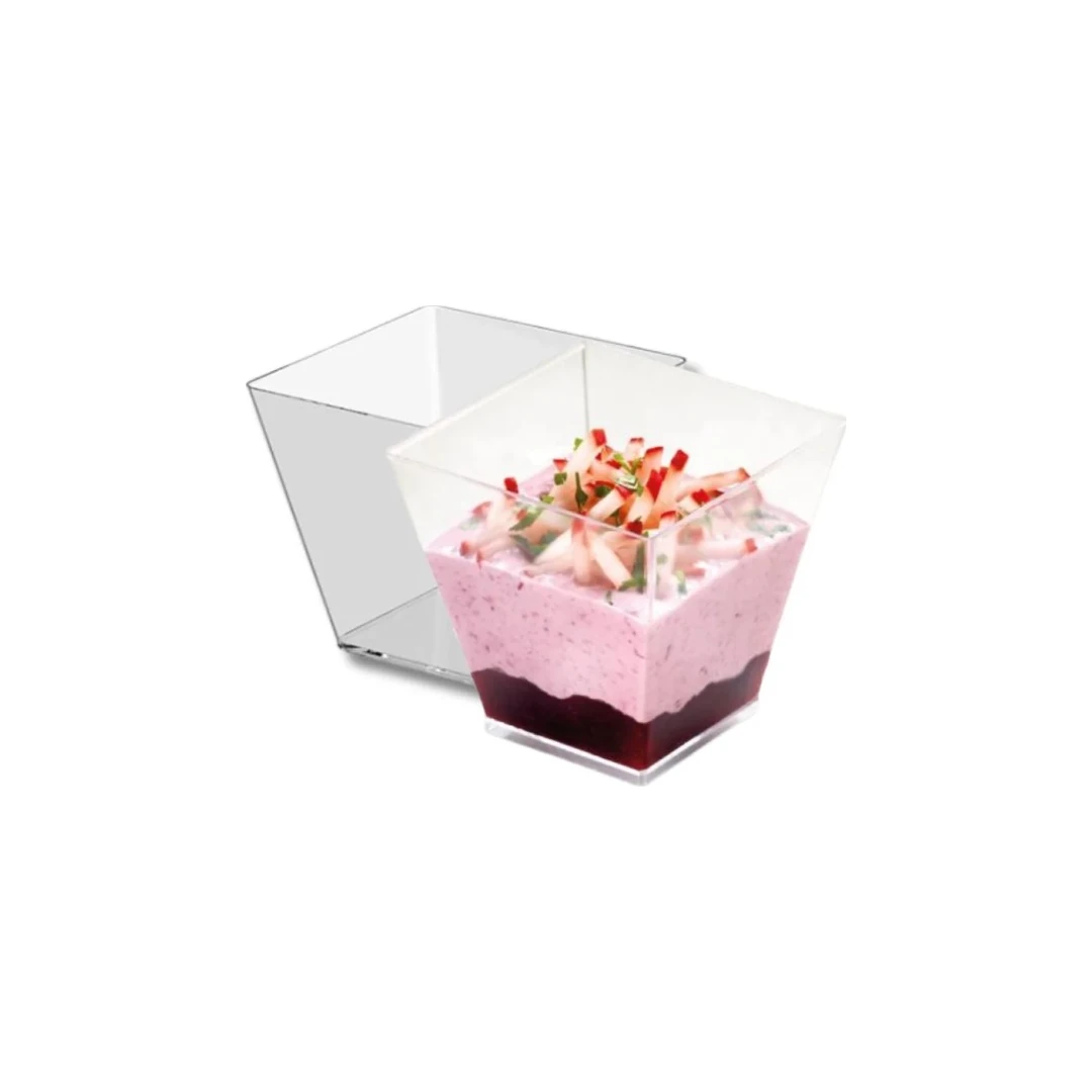 Vaso Cuadrado Mini Catering DK120 Genial Envases (50 ud)