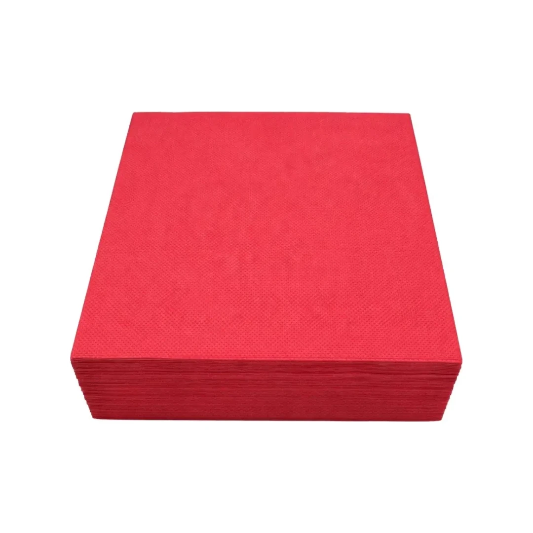 Servilleta Clever Roja Punta a Punta 40×40 cm · Bolsa 50 UD
