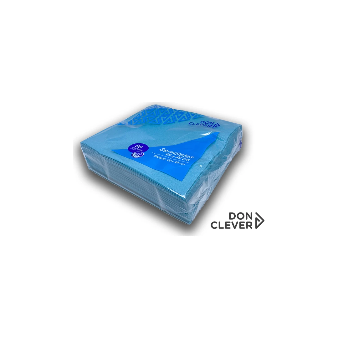 Servilleta Tissue Azul 40×40 cm · Bolsa 100 UD