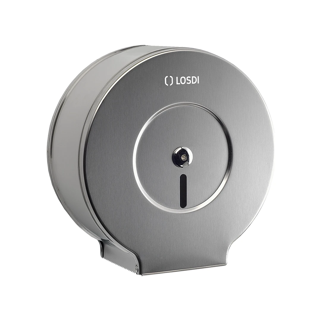 Dispensador de Papel Higiénico Industrial 300 mm Inox Losdi