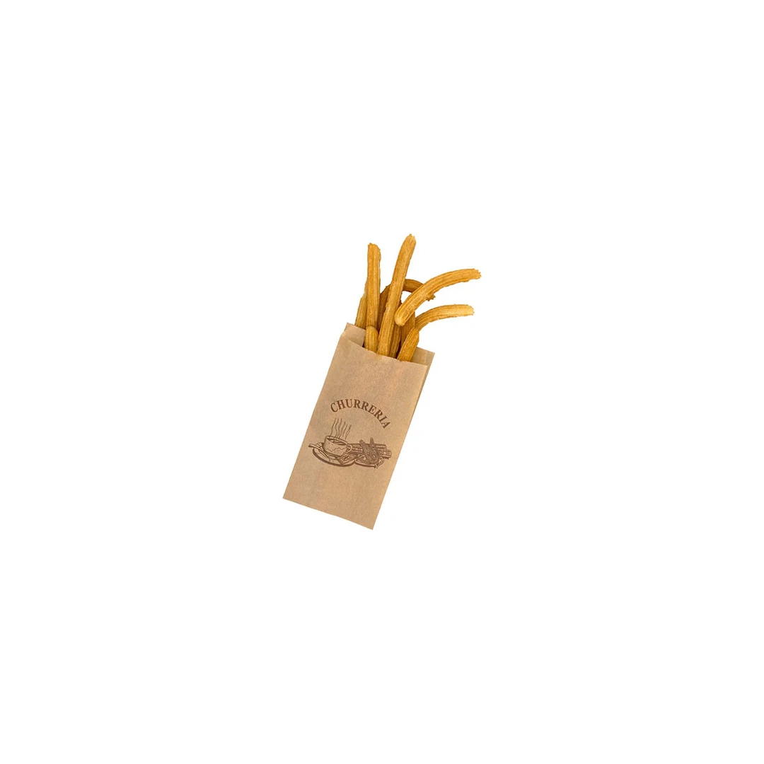 Bolsa de Papel Kraft para Churros 14+7x27 cm Pequeña