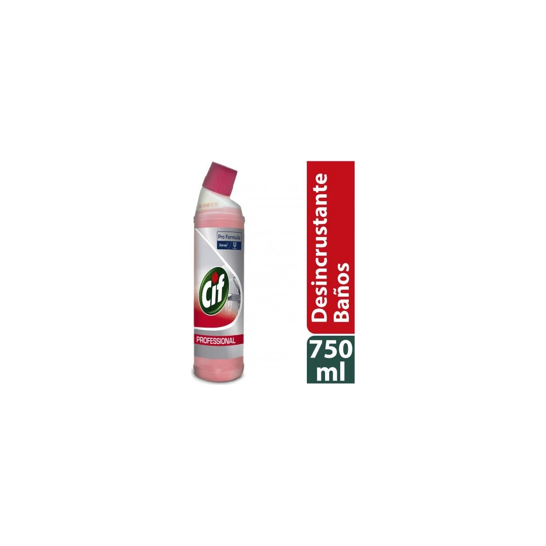 Cif Baños Limpiador Desincrustante para Acero 750 ml