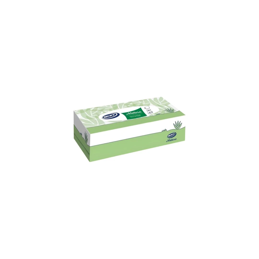 Pañuelos Kicky con Aloe Vera Estuche 80 Servicios