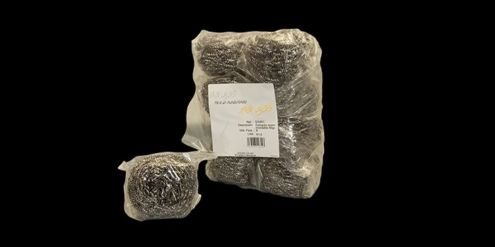 Estropajo Inox Nanas 60gr. Gigante B/8uds