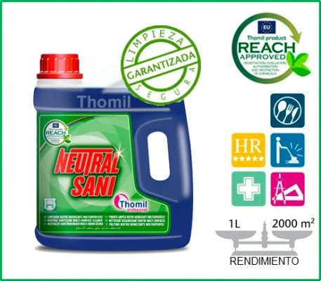 Neutral Sani Limpiador Neutro Multisuperficies/4l
