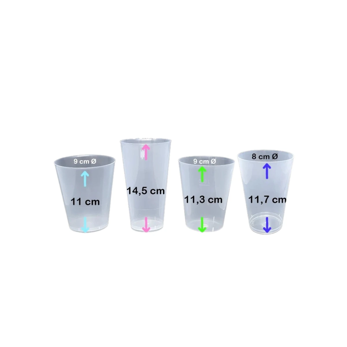 Vaso PP Premium 450 ml Bolsa 10 ud
