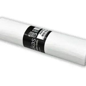 Rollo de bolsas de basura blancas
